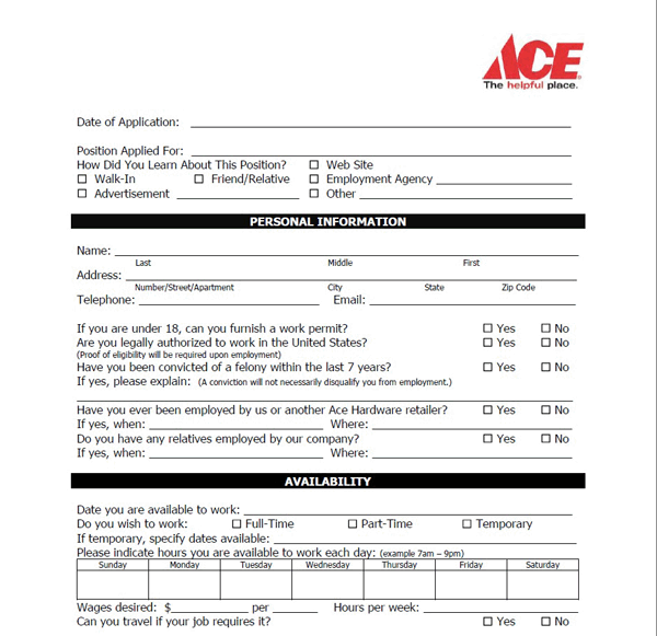 Formal ACE Test