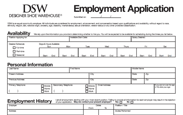 dsw number